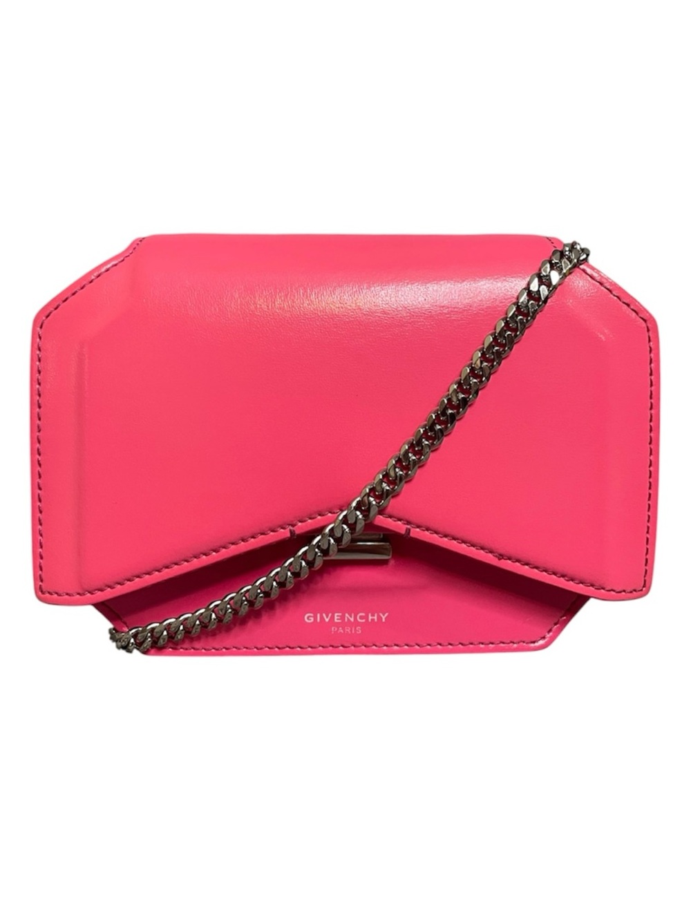Givenchy Bow Cut Pink Leather Medium 2-Way $2,150 Convertible Crossbody Bag